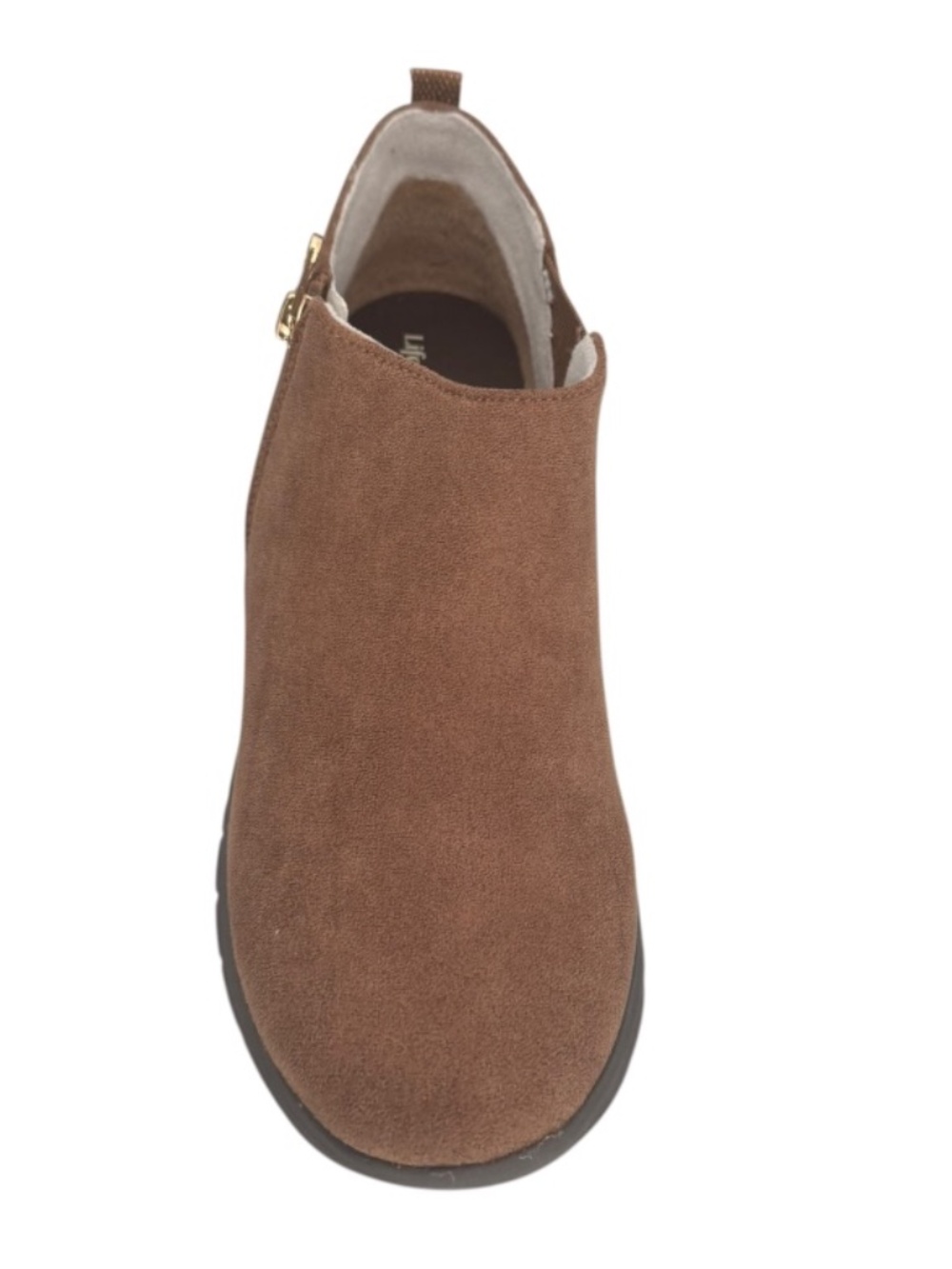 Lifestride Women's Greta Ankle Booties Brown Fabric Comfort 9M Lightweight- NWB - Picture 2 of 5